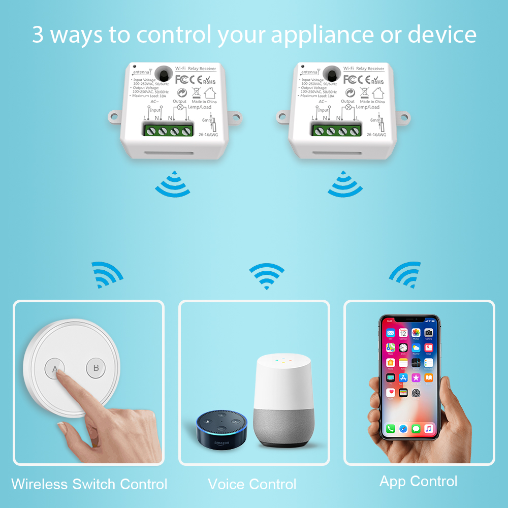 Tuya smart leben 2 kanäle smart switch modul mit ...